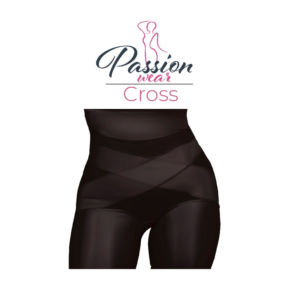PASSION WEAR CROSS 2pzas: Cinturilla Modeladora Comprensión Cruzada