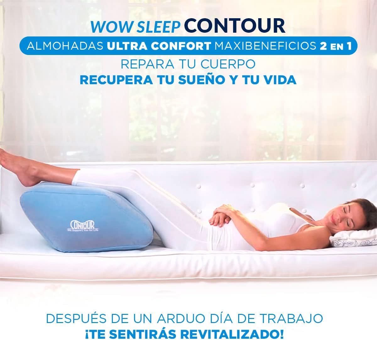 CONTOUR LEG: Almohada Desacansa Piernas + Regalo