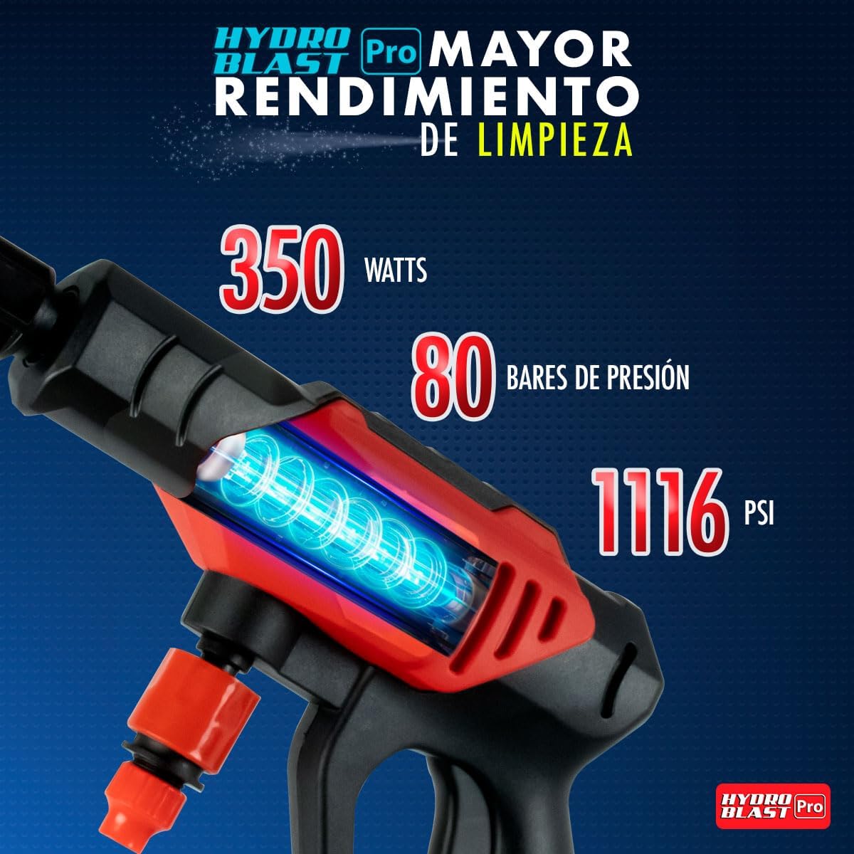 HYDROBLAST PRO: Hidrolavadora portátil e inalámbrica