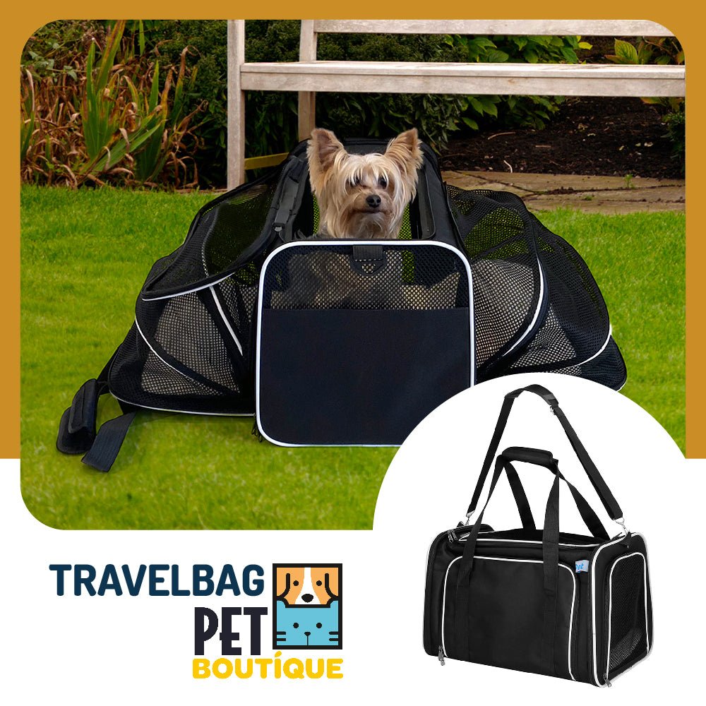 IPET: Mochila Transportadora Expandible Para Mascotas