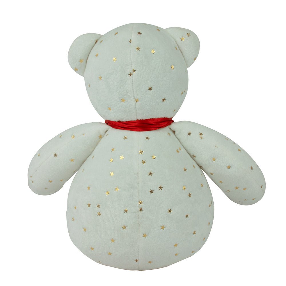Oso de Peluche Navideños: Estrellas de Marfil