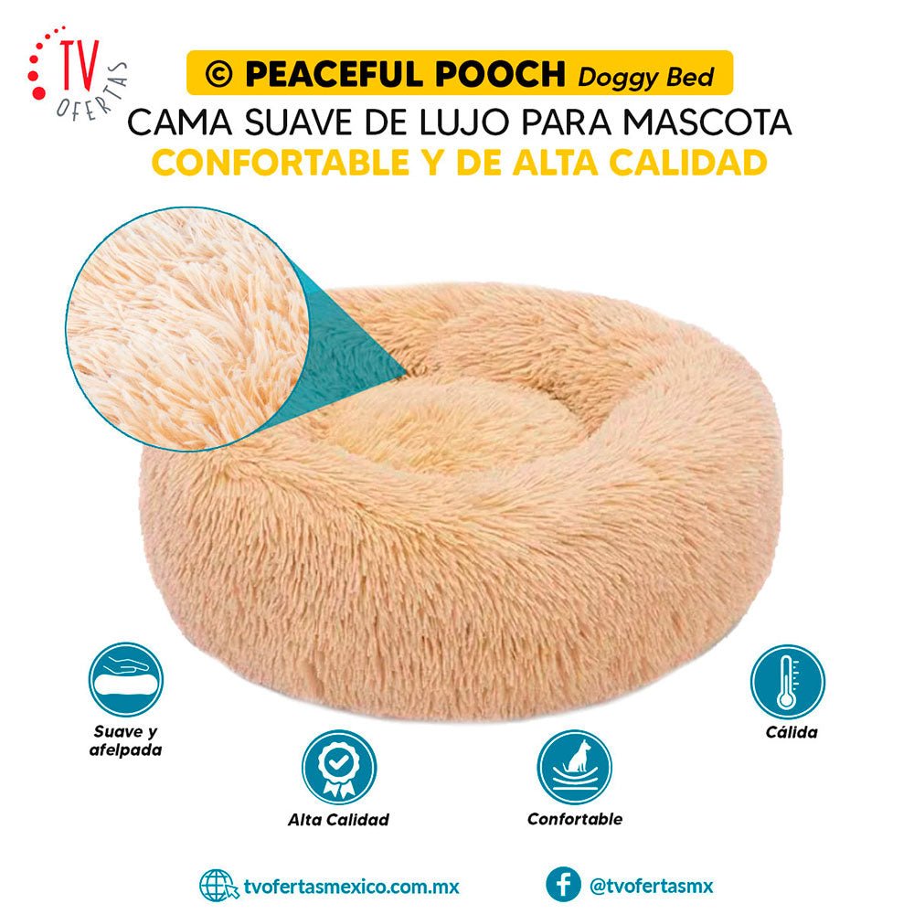PEACEFUL POOCH: Cama de lujo para mascotas