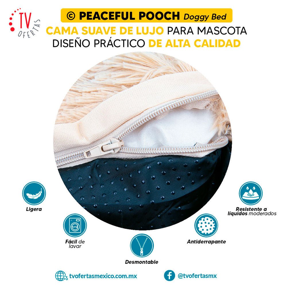 PEACEFUL POOCH: Cama de lujo para mascotas