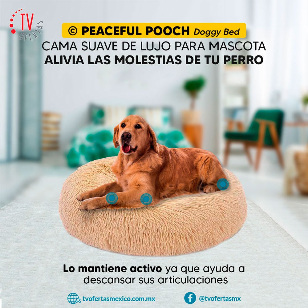 PEACEFUL POOCH: Cama de lujo para mascotas