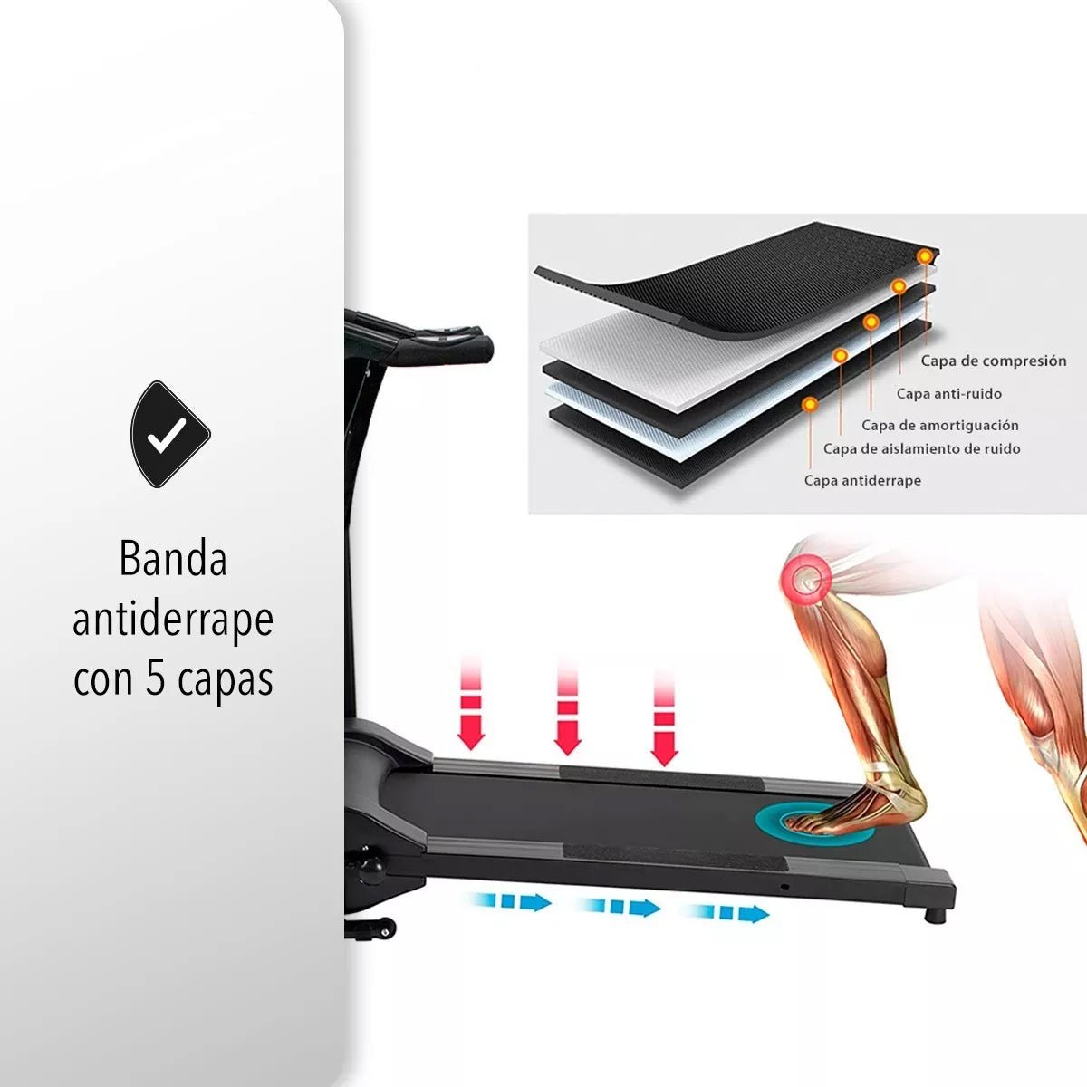 Quick Fit Pro: Caminadora Eléctrica Plegable
