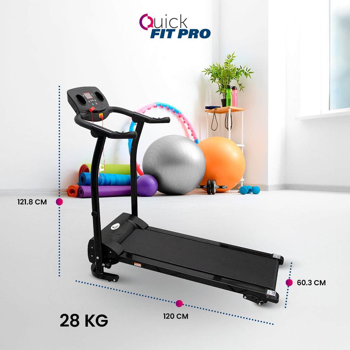 Quick Fit Pro: Caminadora Eléctrica Plegable