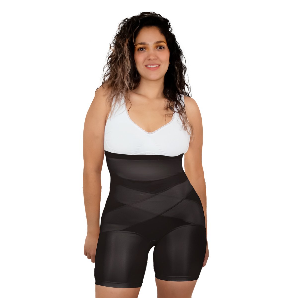 PASSION WEAR CROSS 2pzas: Cinturilla Modeladora Comprensión Cruzada