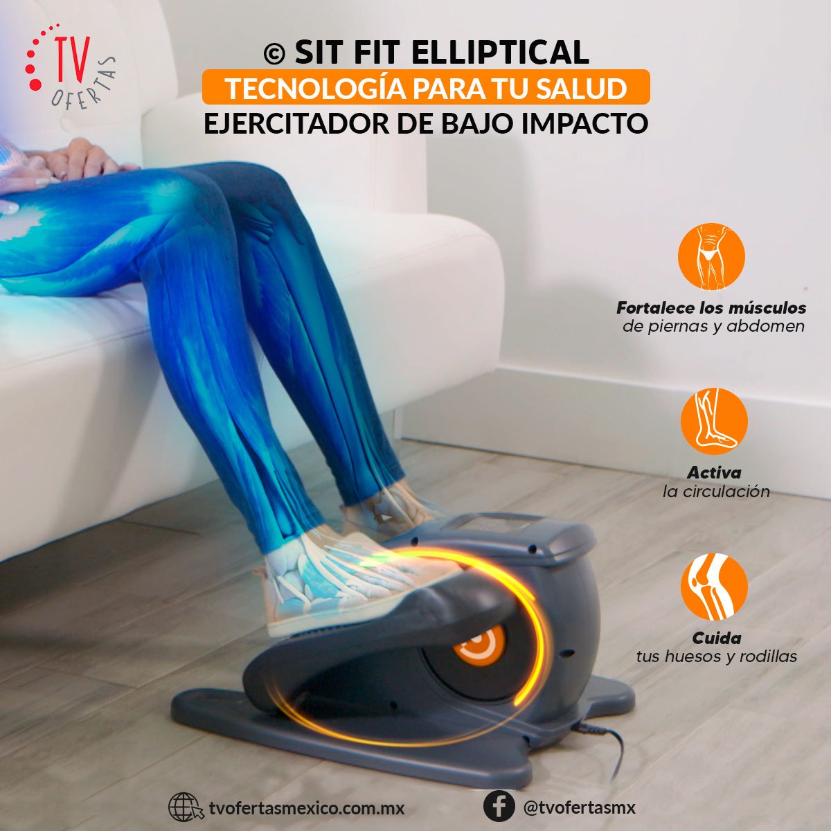 SIT FIT ELLIPTICAL: Eliptica automática a control remoto