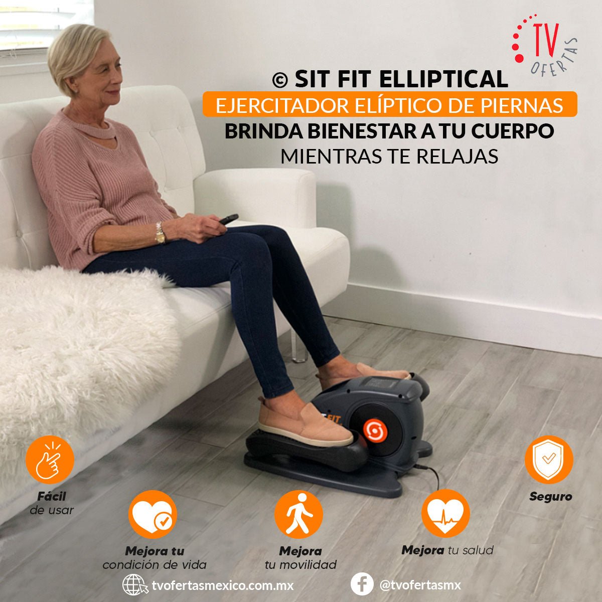 SIT FIT ELLIPTICAL: Eliptica automática a control remoto