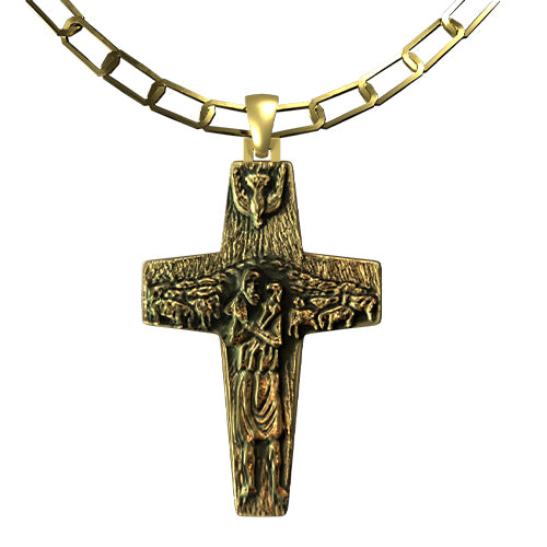 2 Cruces del Buen Pastor + Medalla de la Virgen de Guadalupe de Regalo