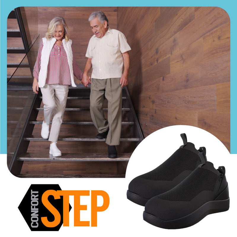 Confort Step - Tenis Inteligentes 2 Pares Negros