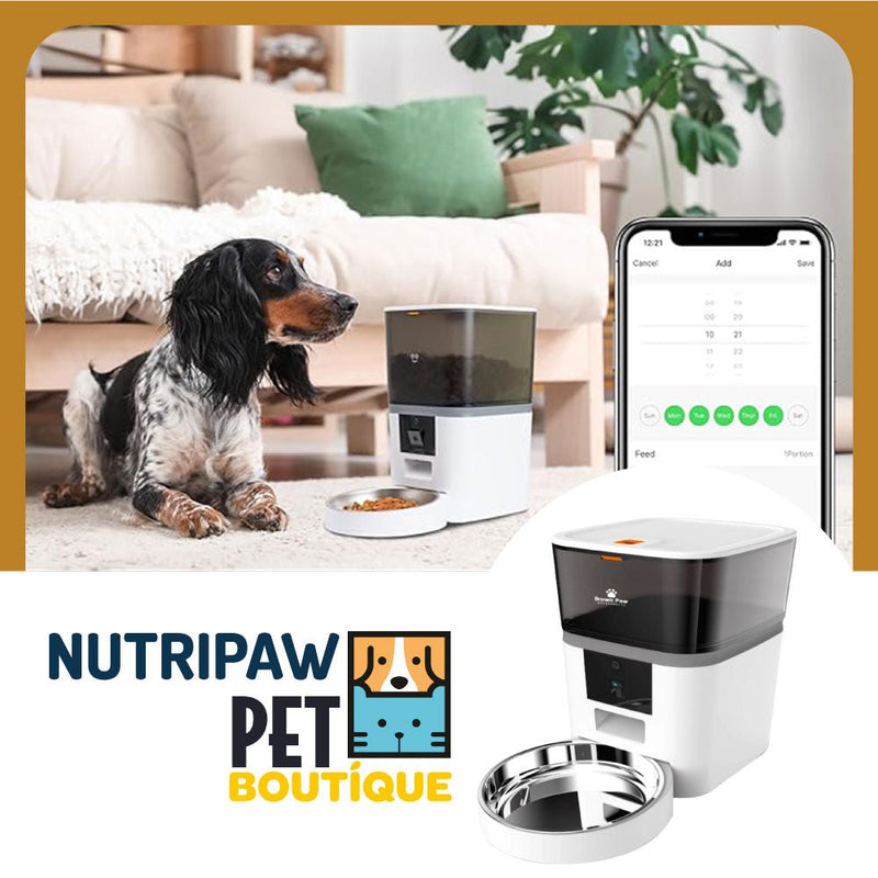 Dispensador de Alimentos Automático con Cámara SMART - PET BOUTIQUE NUTRIPAW