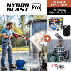 HYDROBLAST PRO + Manguera Expandible 15m De Regalo