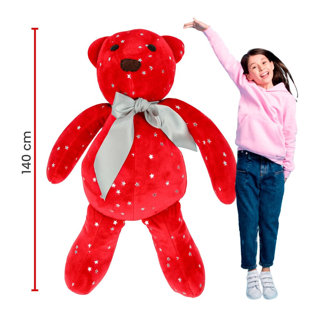 Oso de Peluche Navideños: Cielo Carmesí