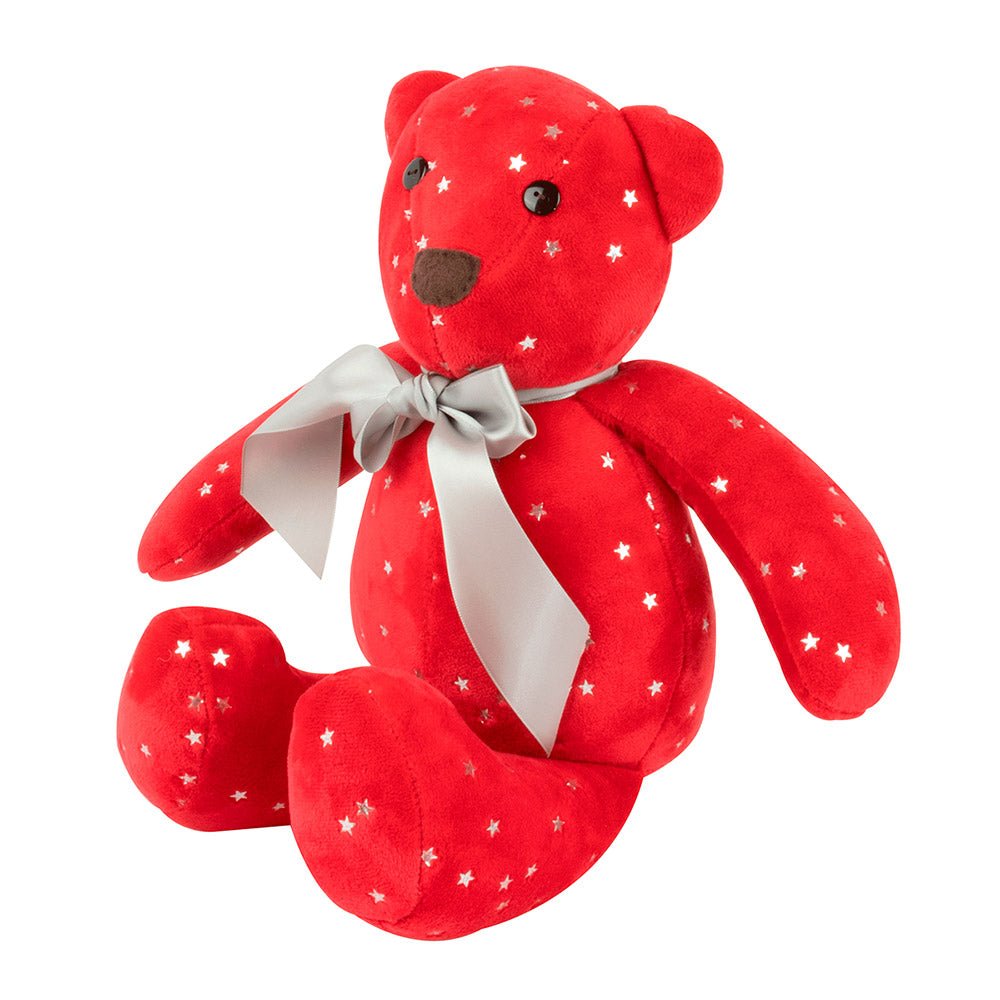 Oso de Peluche Navideños: Cielo Carmesí