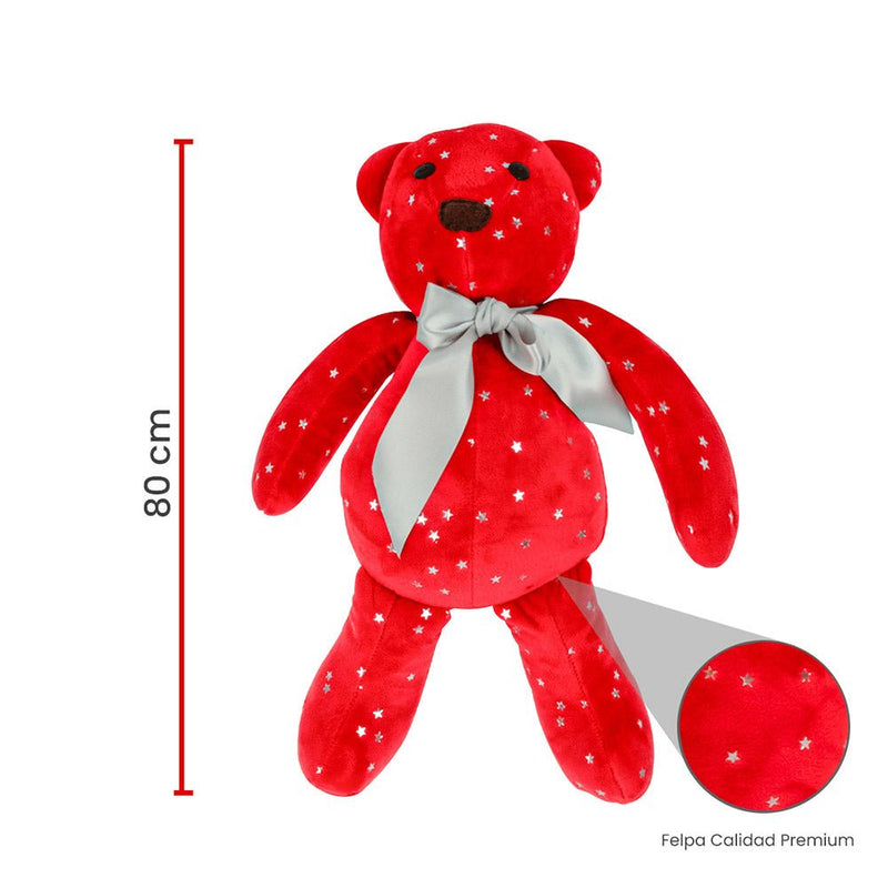 Oso de Peluche Navideños: Cielo Carmesí