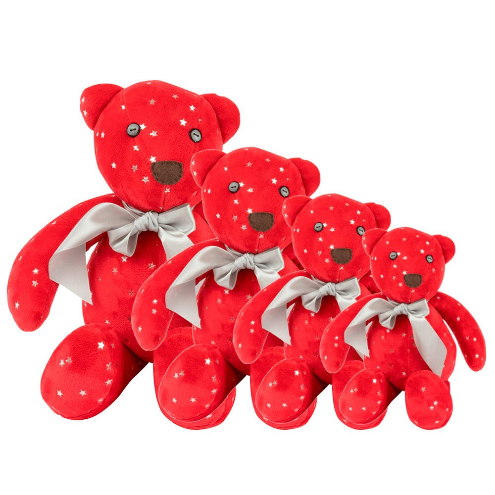 Oso de Peluche Navideños: Cielo Carmesí