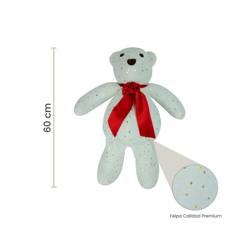 Oso de Peluche Navideños: Estrellas de Marfil