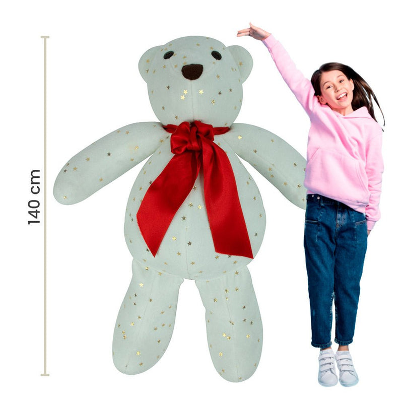 Oso de Peluche Navideños: Estrellas de Marfil