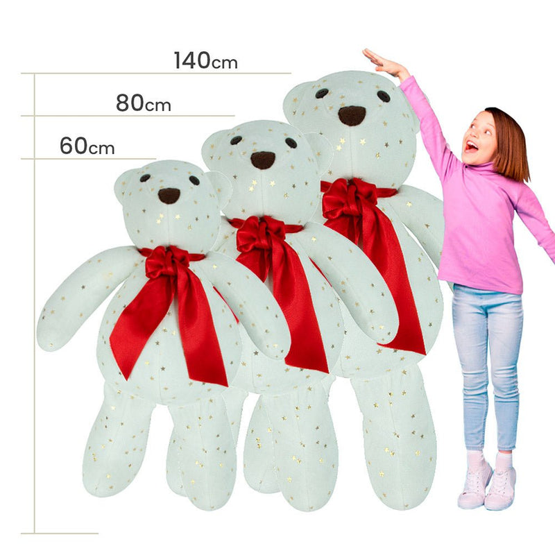 Oso de Peluche Navideños: Estrellas de Marfil