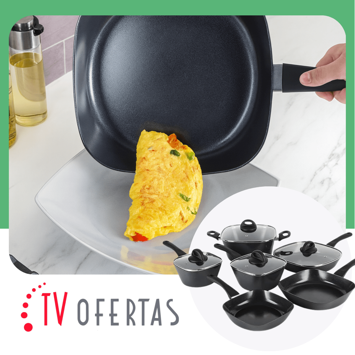 READYCOOK Batería 10 Pzs de Aluminio Forjado Antiadherente