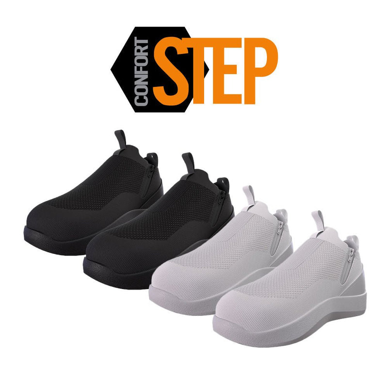 Tenis Inteligentes CONFORT STEP 2 pares (Blanco  y Negro)