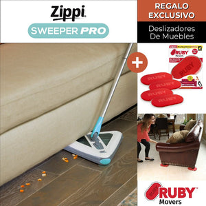 ZIPPI SWEEPER PRO + Deslizadores Para Muebles De Regalo