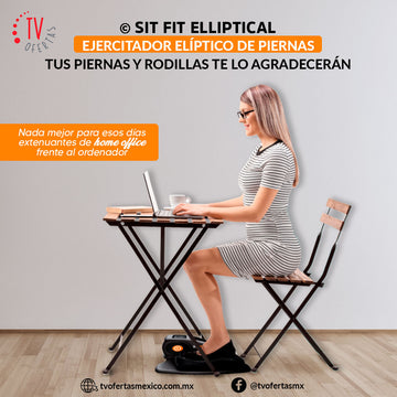 Compre Elíptica Trainer Sit Fit Elíptica Eléctrica Mini Elíptico  Ejercitador Elíptico Para Pies Y Piernes Color Blanco Y Azul y Bicicleta  Elíptica de China por 57 USD